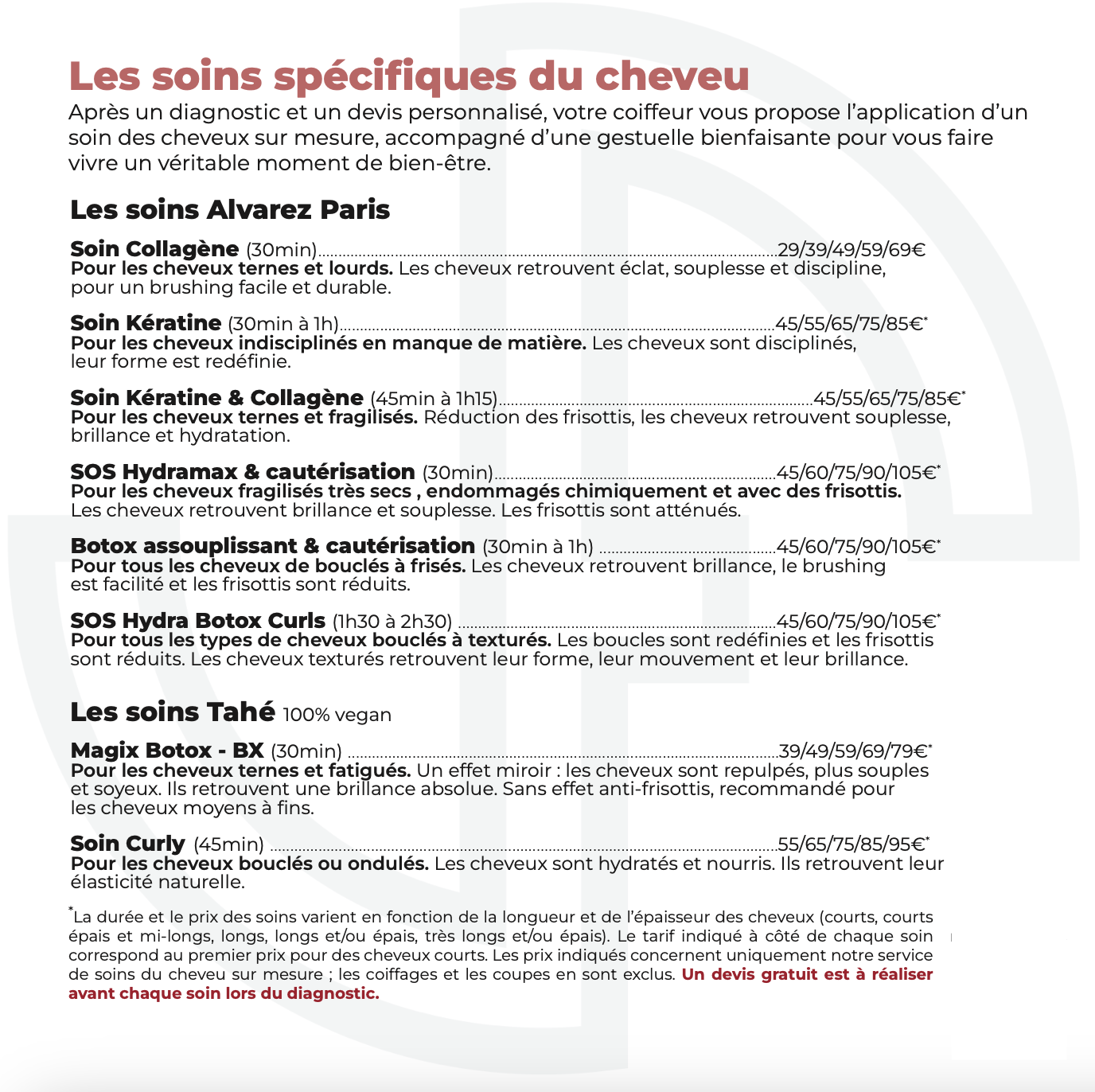 Soins des cheveux spécifiques Alvarez Paris