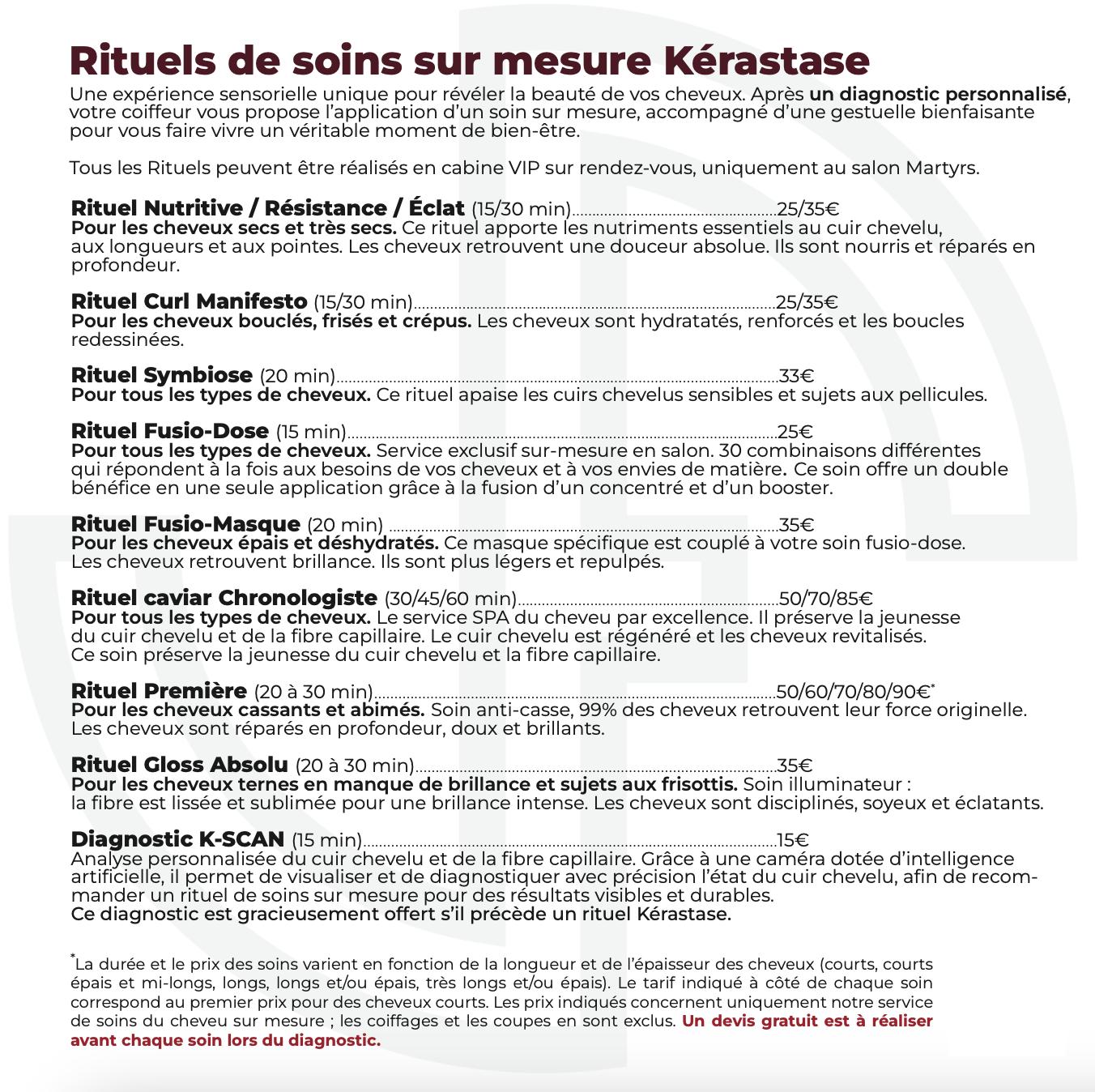 Rituels kérastase chez Alvarez Paris